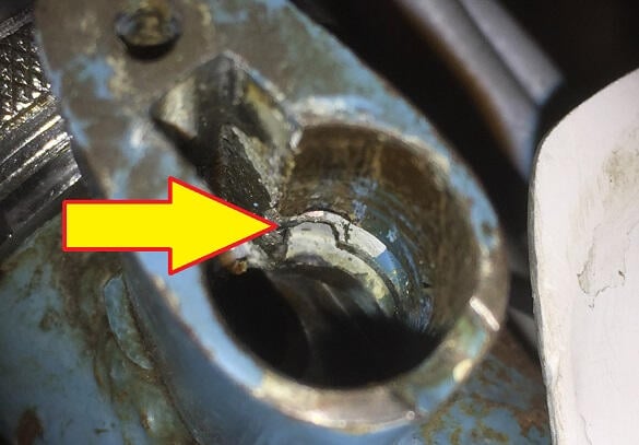 Borra ur styrlås på moped