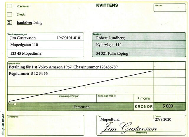 Hur registrerar man ett gammalt fordon?