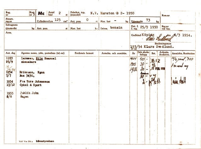 Hur registrerar man ett gammalt fordon?