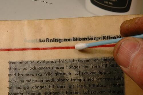 Tvätta instruktionsboken