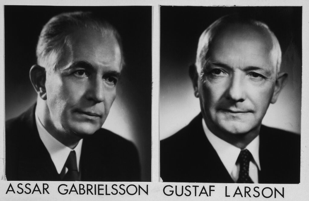 Assar Gabrielsson och Gustaf Larson.
Foto: Volvo