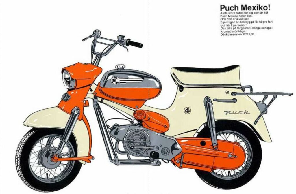 Puch Mexiko-broschyr