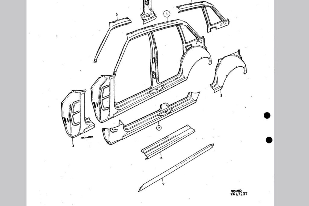 volvo 240 reservdelskatalog