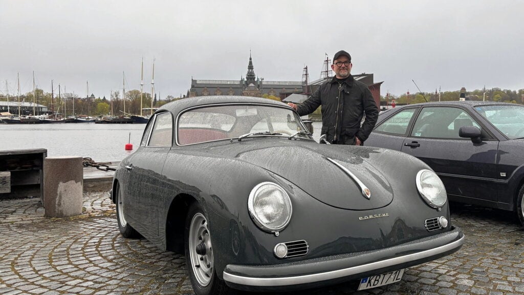 Tobias Lindbäck och hans Porsche 356A från 1959 fick juryns pris, en helårsprenumeration på Classic motor.
Foto: Anders Nordner